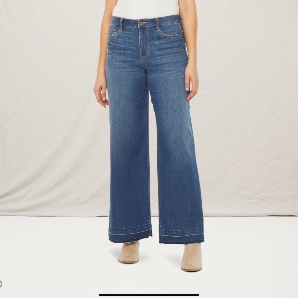 a.n.a Womens High Rise Wide Leg Jean